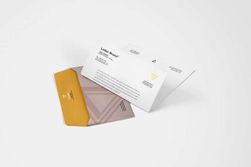 Envelope-with-Letter-Brand-Mockup